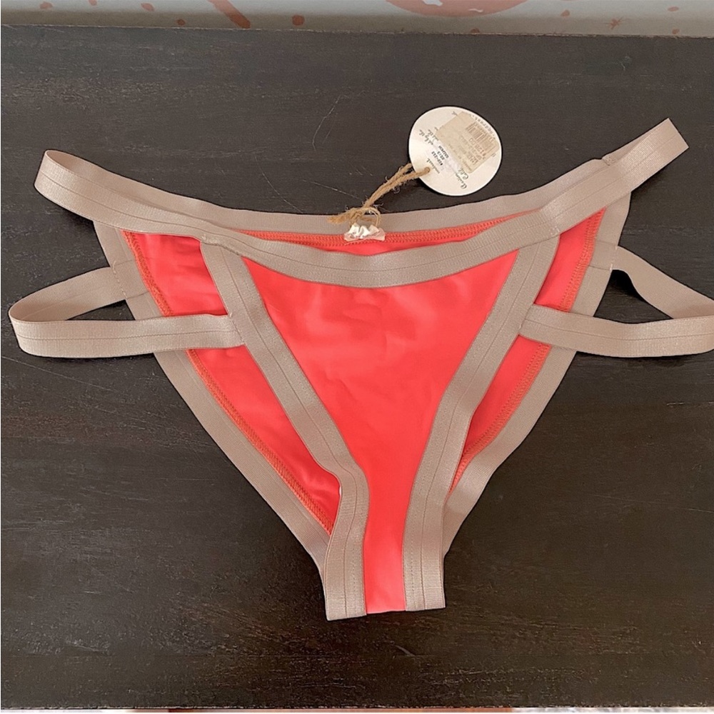 Anthropologie undrest caged brief swim bottoms